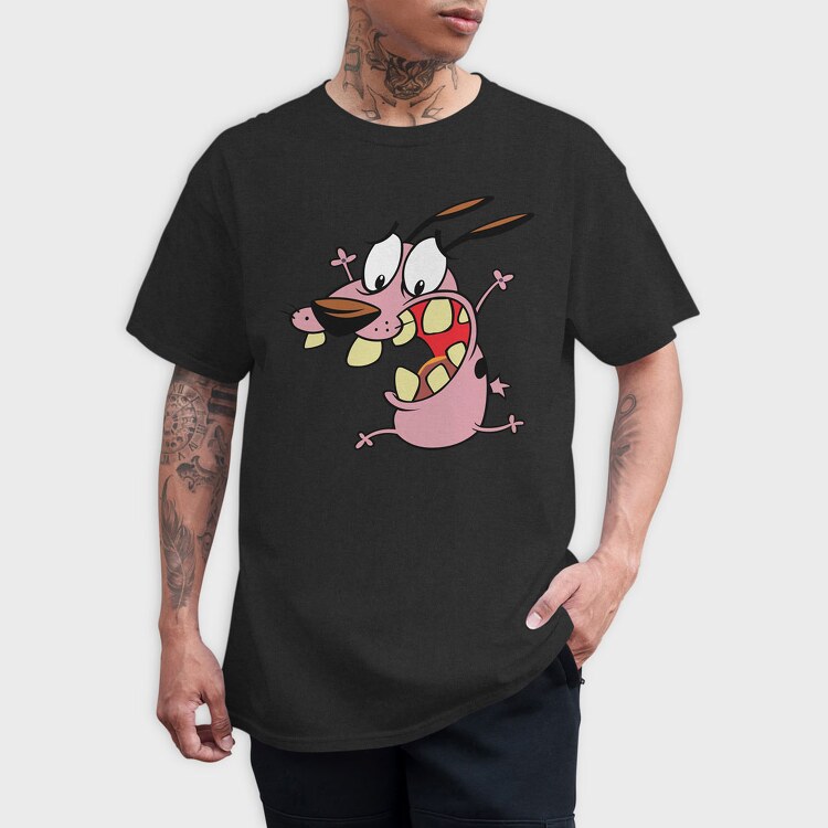 Cartoon Retro Courage the Cowardly Dog 3, Tricou Barbati (Unisex)