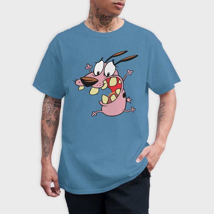 Cartoon Retro Courage the Cowardly Dog 3, Tricou Barbati (Unisex)