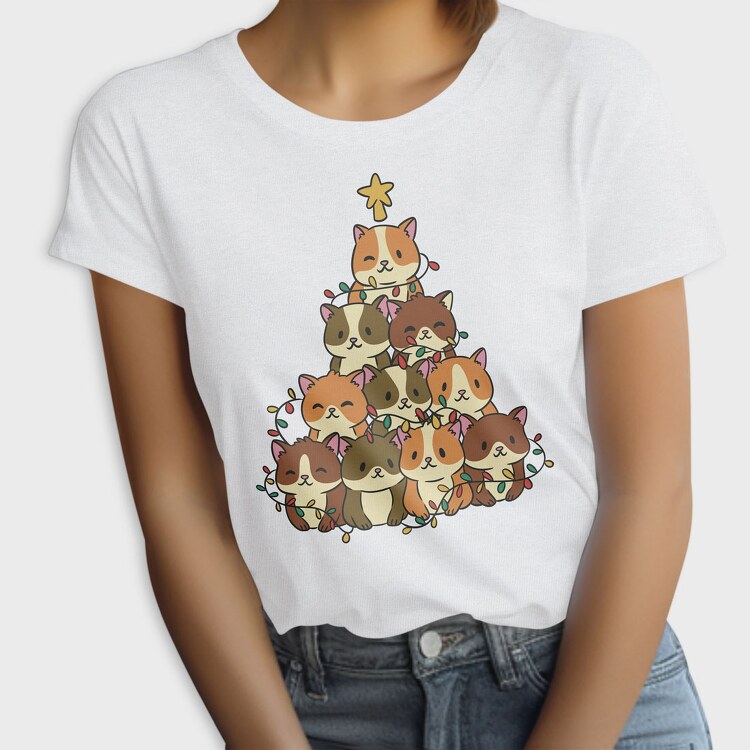 Hamster Christmas Tree, Tricou Femei