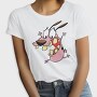 Cartoon Retro Courage the Cowardly Dog 3, Tricou Femei