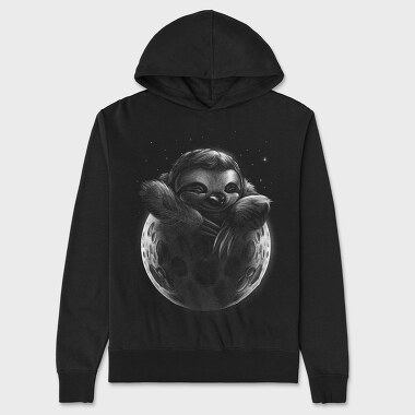 Hanorac Barbati (Unisex), Sloth Moon Monochrome