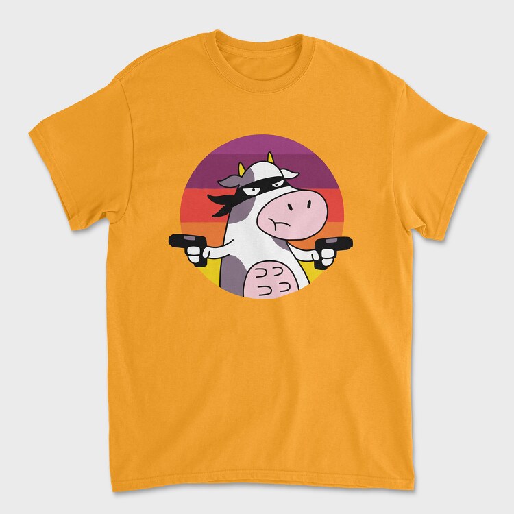 Cow Cartoon, Tricou Barbati (Unisex)