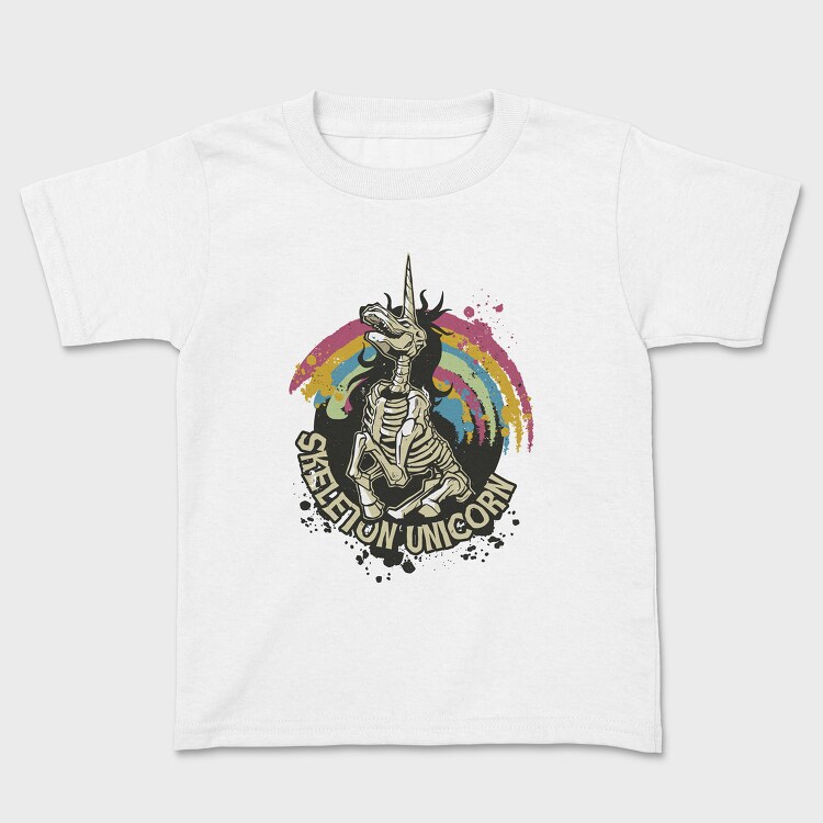 Skeleton Unicorn, Tricou Copii