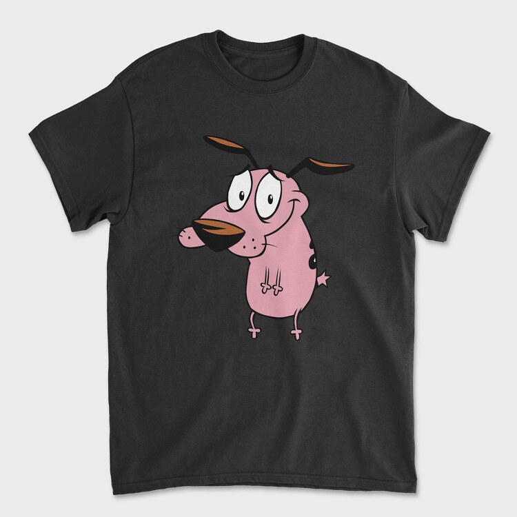 Cartoon Retro Courage the Cowardly Dog 5, Tricou Barbati (Unisex)
