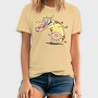 Cartoon Retro Cow and Chicken 1, Tricou Barbati (Unisex)
