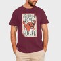 Dog Coffee, Tricou Barbati (Unisex)