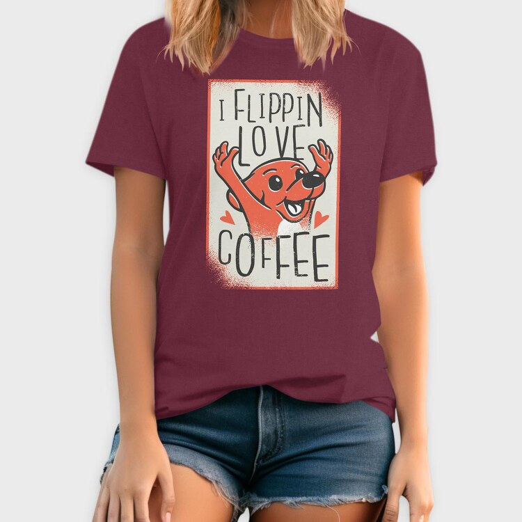 Dog Coffee, Tricou Barbati (Unisex)