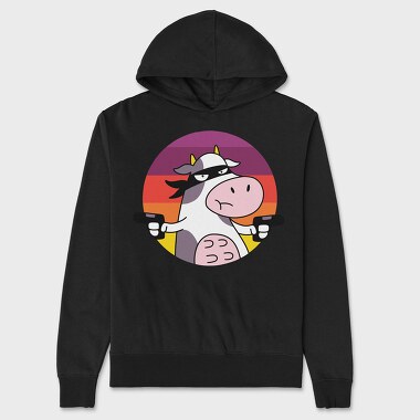 Hanorac Barbati (Unisex), Cow Cartoon