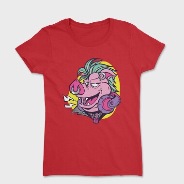 Tricou Femei, Punk Pig Face