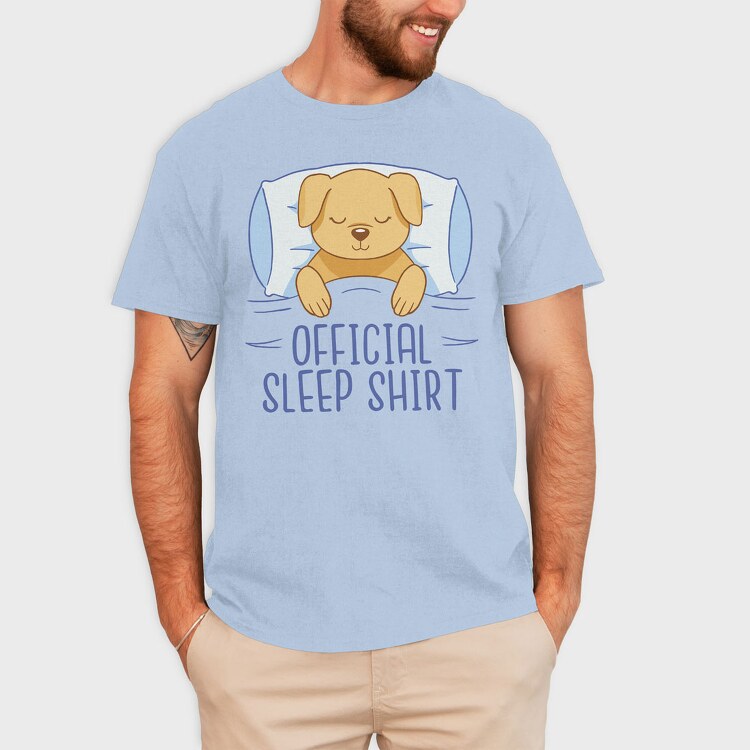 Dog Official Sleep Shirt, Tricou Barbati (Unisex)