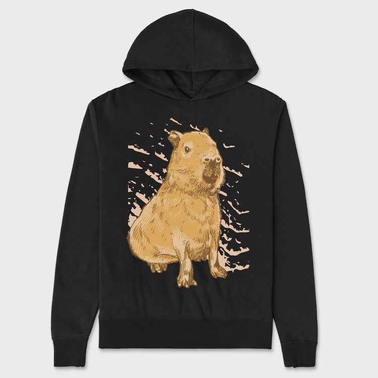 Hanorac Barbati (Unisex), Capybara Realistic