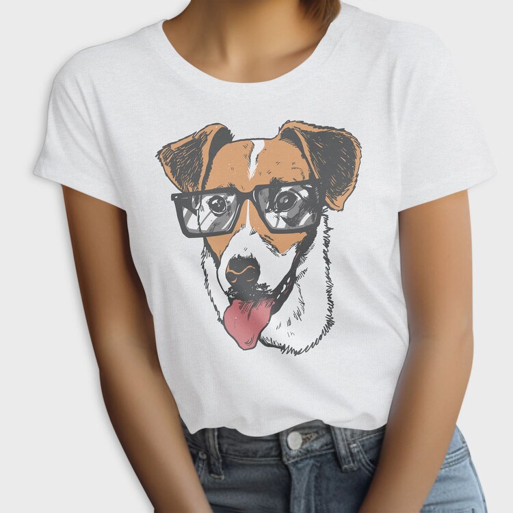 Jack Russell Terrier Sunglasses, Tricou Femei