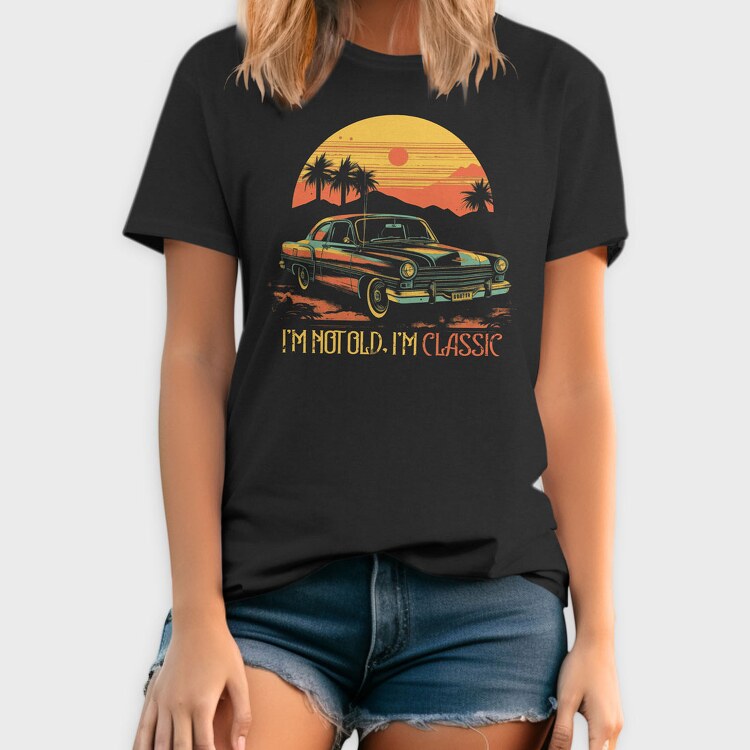 Classic Vintage Car, Tricou Barbati (Unisex)