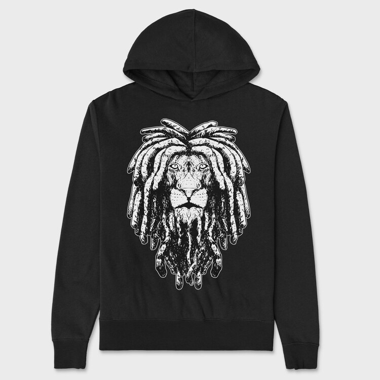 Hanorac Barbati (Unisex), Rasta Lion