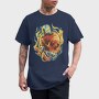 Skull Skater in Fire, Tricou Barbati (Unisex)