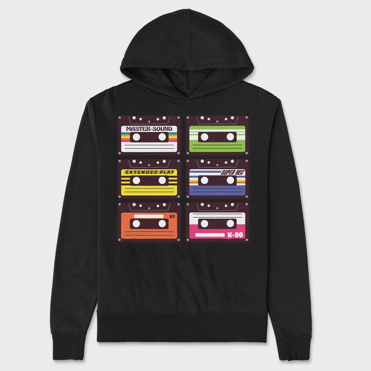 Cassettes, Hanorac Oversize Barbati (Unisex)