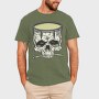 Skull drum, Tricou Barbati (Unisex)