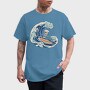 Skull Surfing, Tricou Barbati (Unisex)