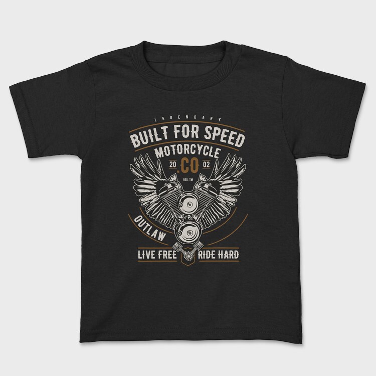 Built For Speed Motorcycle, Tricou Copii