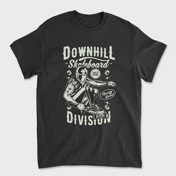 Downhill Skateboard Division, Tricou Barbati (Unisex)