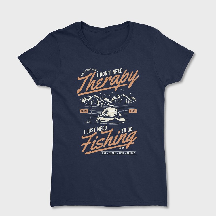 Tricou Femei, Fishing Therapy