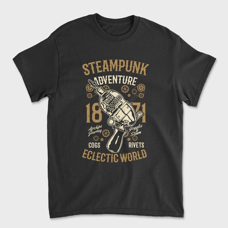 Steampunk Adventure, Tricou Barbati (Unisex)