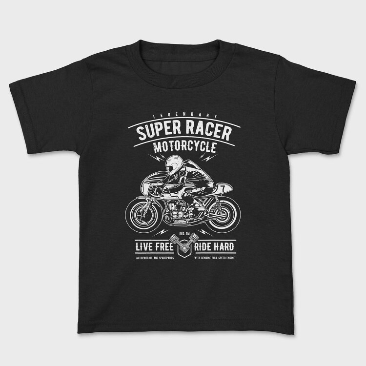 Tricou Copii, Super Racer Motorcycle