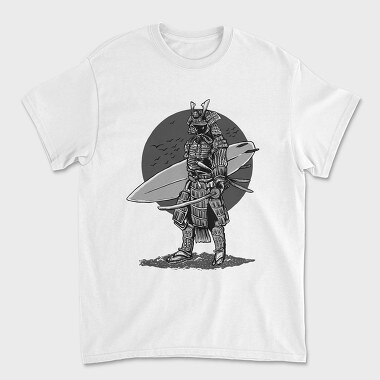 Tricou Barbati (Unisex), Surfer Samurai