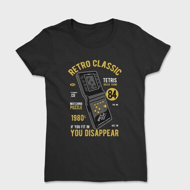 Tricou Femei, Tetris Brick Game