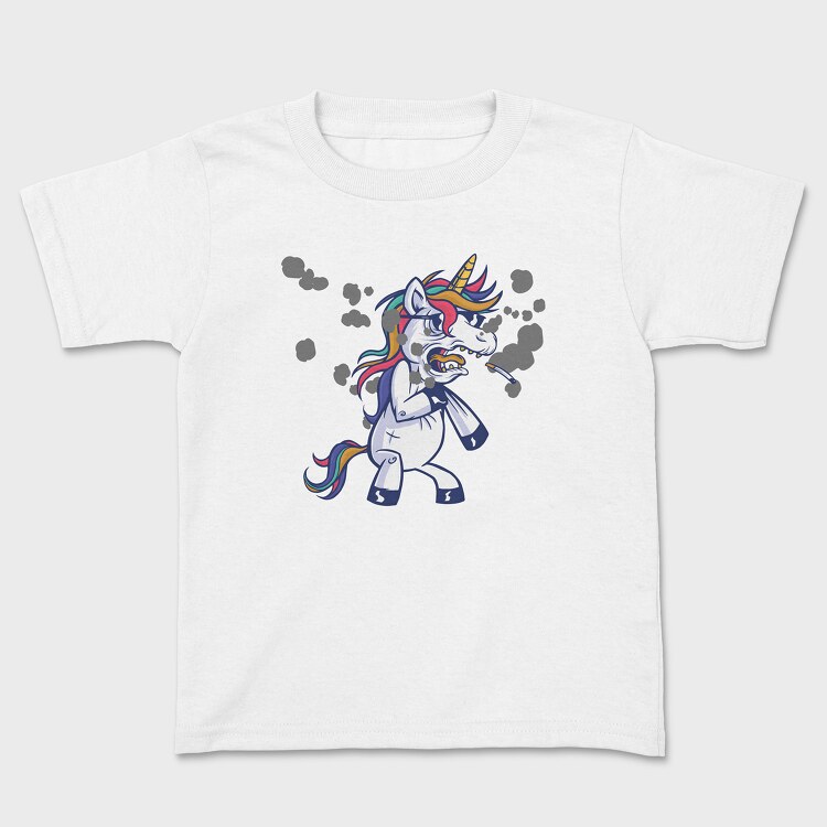 Tricou Copii, Unicorn Smoke