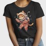 Cute Cat in Space, Tricou Femei
