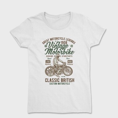 Vintage Motorbike, Tricou Femei