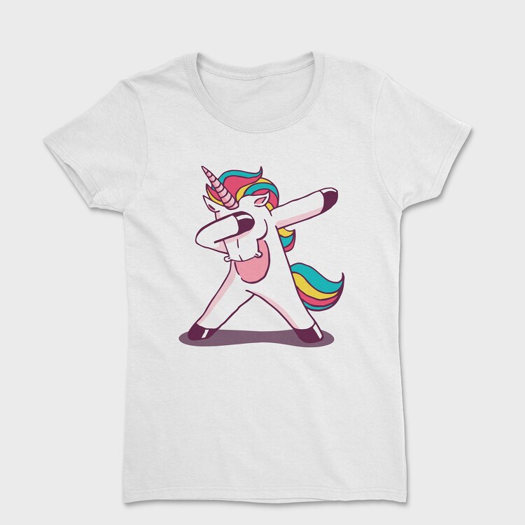 Tricou Femei, Dab Animal Comics Unicorn