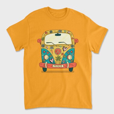 Tricou Barbati (Unisex), Hippie Van