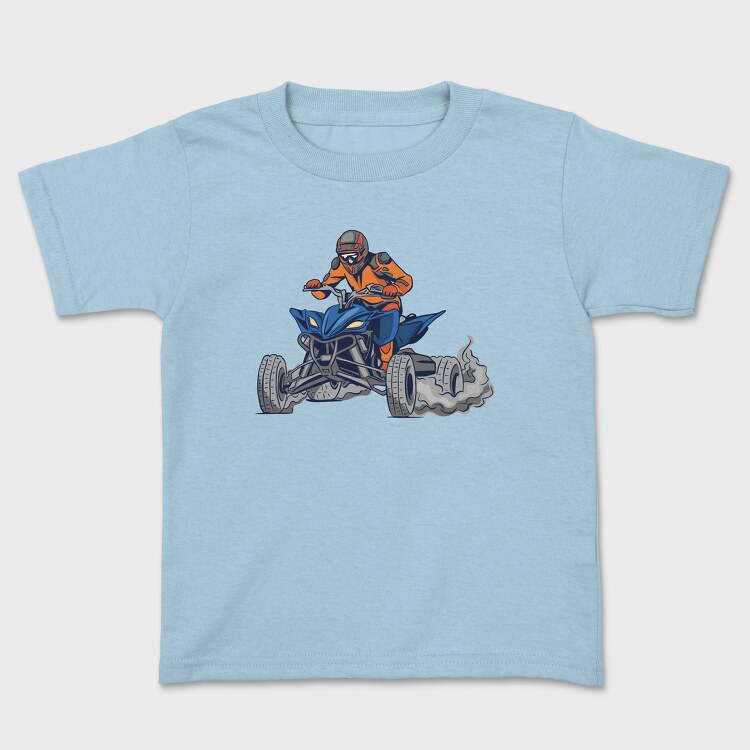 Tricou Copii, Quad Bike Illustration