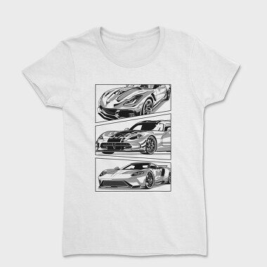 AMERICAN SUPER CAR, Tricou Femei