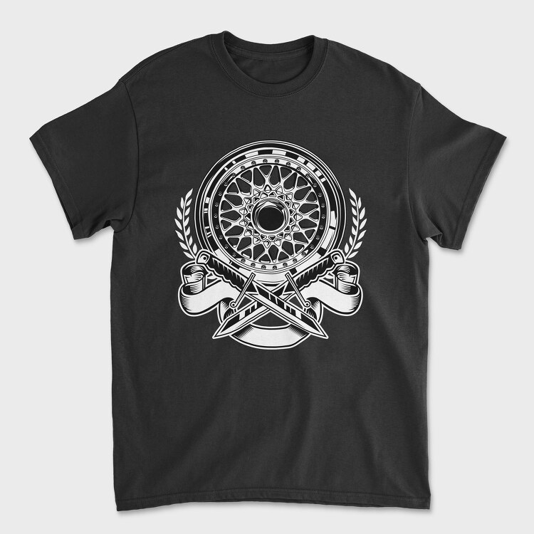 BBS WHEELS, Tricou Barbati (Unisex)