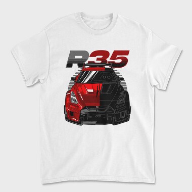 GTR R35 Liberty Walk Silhouette, Tricou Barbati (Unisex)