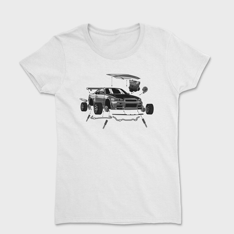 R34 Crank Out, Tricou Femei