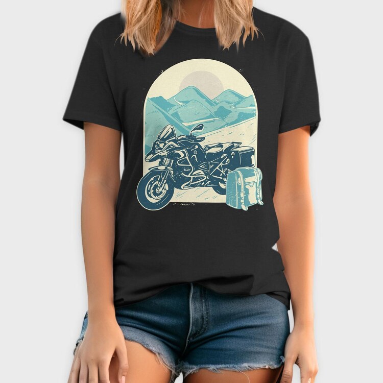 Motorcycle Adventure, Tricou Barbati (Unisex)