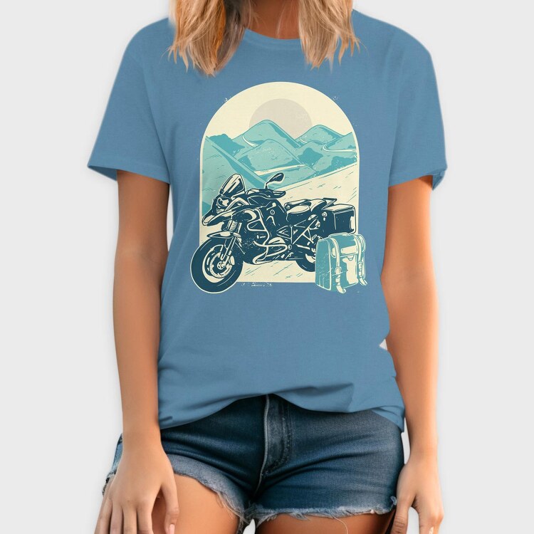 Motorcycle Adventure, Tricou Barbati (Unisex)