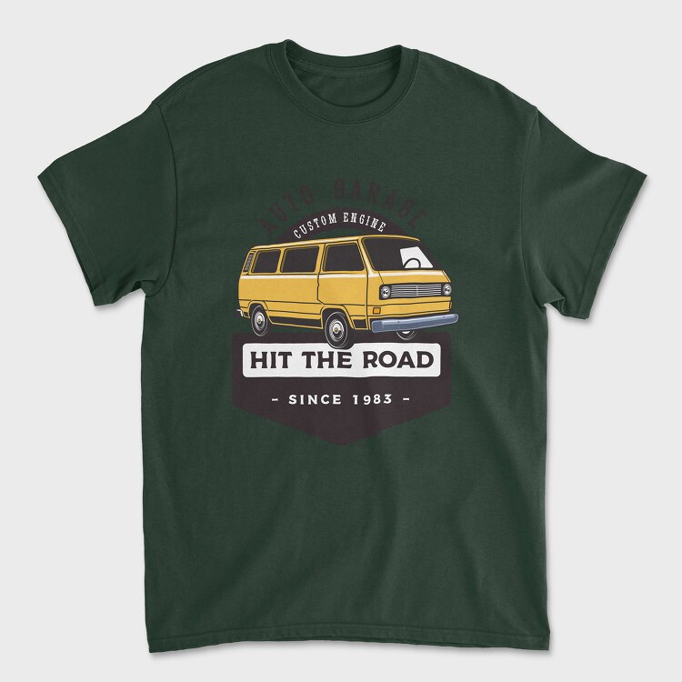 1985 VW Westie camper, Tricou Barbati (Unisex)