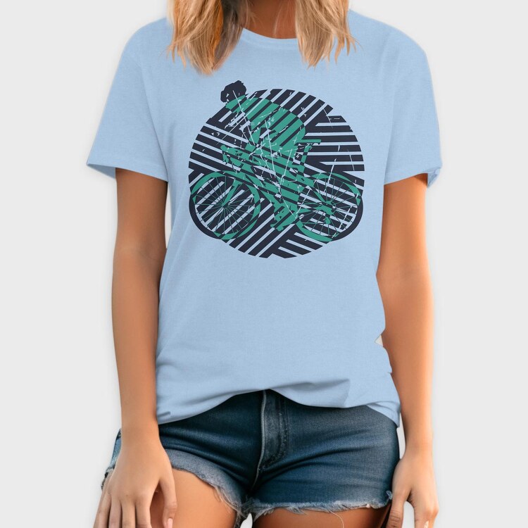 Geometric Bicycle, Tricou Barbati (Unisex)