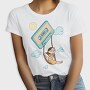 Girl Swinging on a Cassette Tape, Tricou Femei