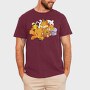 Cartoon Retro Garfield 4, Tricou Barbati (Unisex)