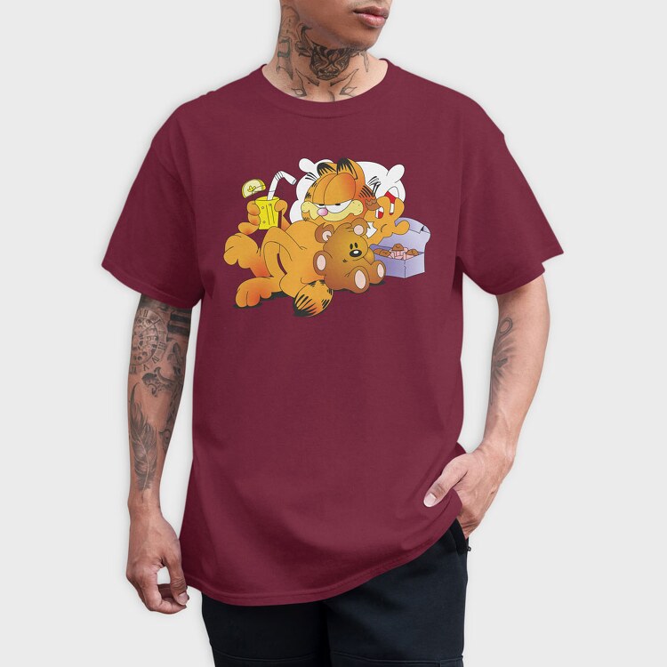 Cartoon Retro Garfield 4, Tricou Barbati (Unisex)