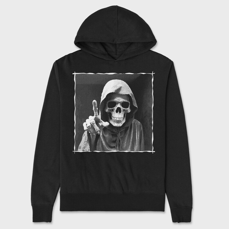 Death Pointing Finger, Hanorac Oversize Barbati (Unisex)