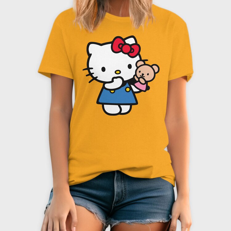 Cartoon Retro Hello Kitty 3, Tricou Barbati (Unisex)