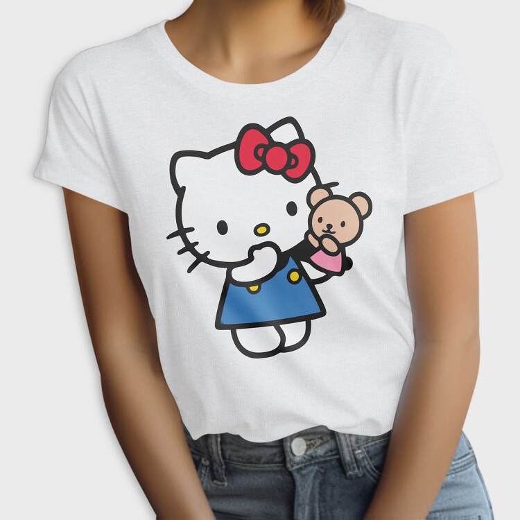 Cartoon Retro Hello Kitty 3, Tricou Femei