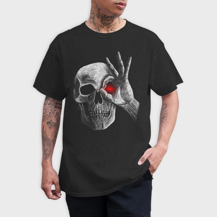 Skull Face, Tricou Barbati (Unisex)
